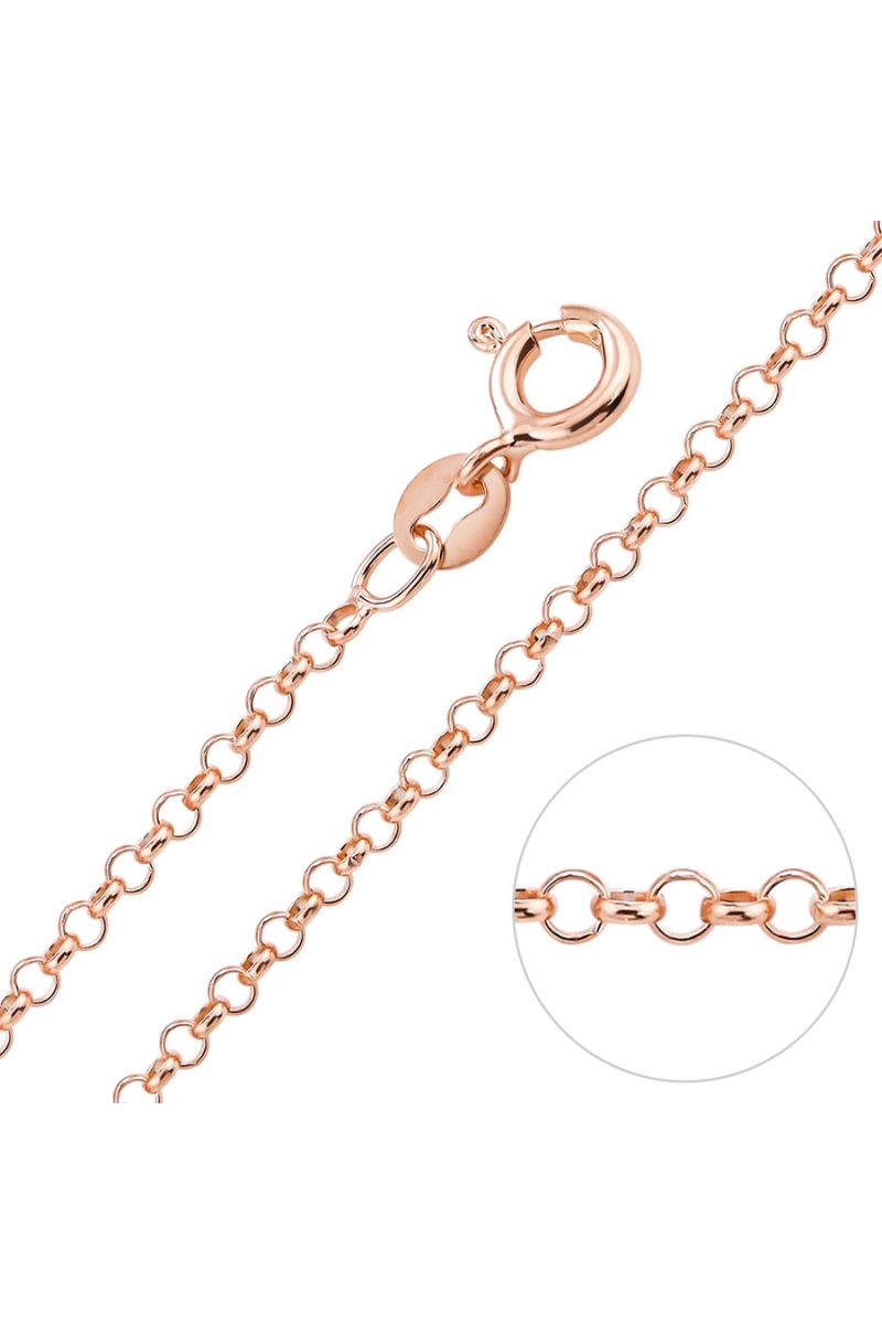 9ct Gold Plated Sterling Silver 2mm Belcher Chain Necklace main