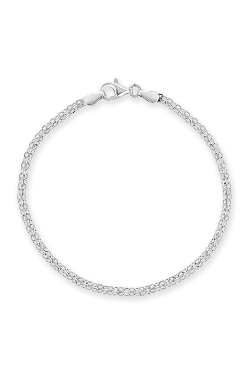 Sterling Silver 2.4mm Bismark Bracelet