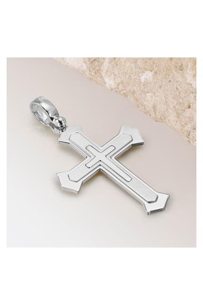 Sterling Silver Cleche Cross Pendant