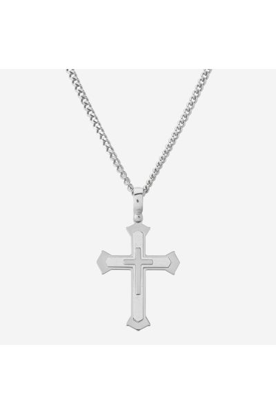 Sterling Silver Cleche Cross Necklace