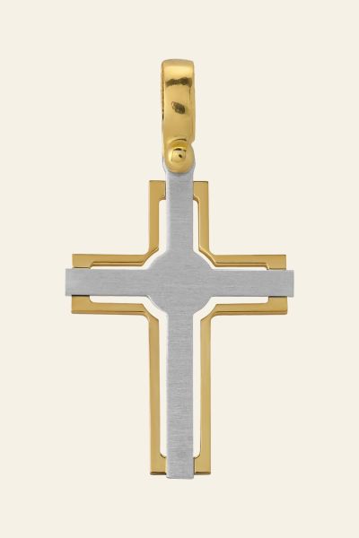 Gold Plated on Sterling Silver Celtic Cross Pendant