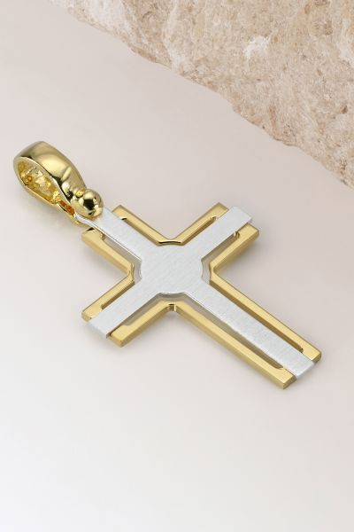 Gold Plated on Sterling Silver Celtic Cross Pendant