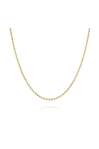 9ct Yellow Gold plated 1.5mm Ball Bead Chain