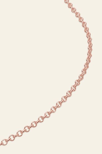 9ct Gold Plated Sterling Silver 2mm Belcher Chain Angle