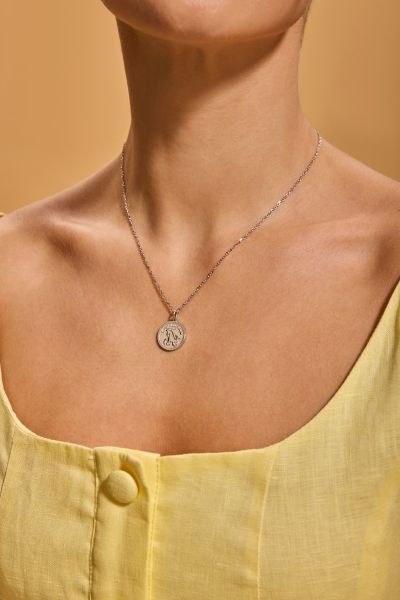 Sterling Silver Capricorn Zodiac Necklace