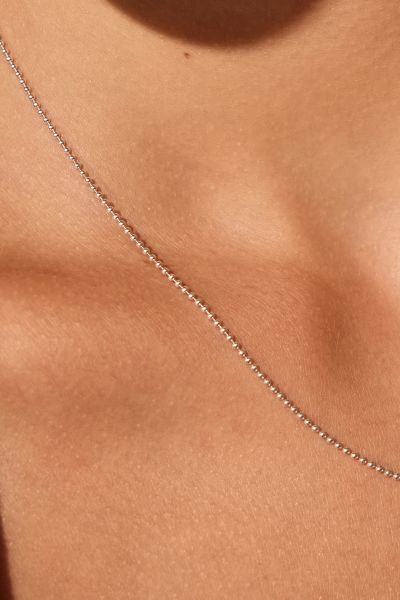Sterling Silver 1.2mm Ball Bead Chain Necklace