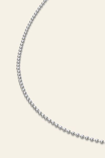 Sterling Silver 1.2mm Ball Bead Chain Necklace
