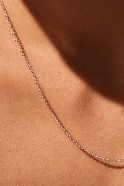 Sterling Silver 1.2mm Fine Belcher Chain