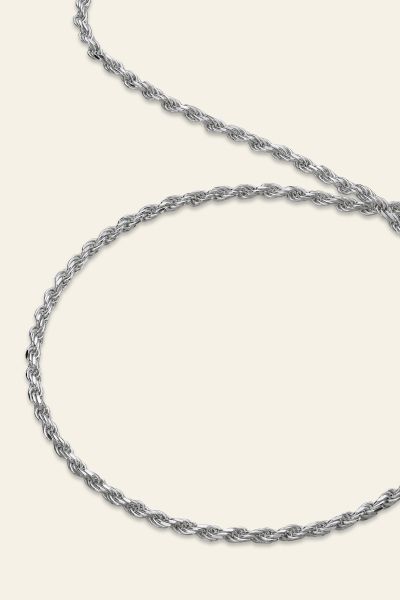 Sterling Silver 1.8mm Diamond Cut Rope Chain