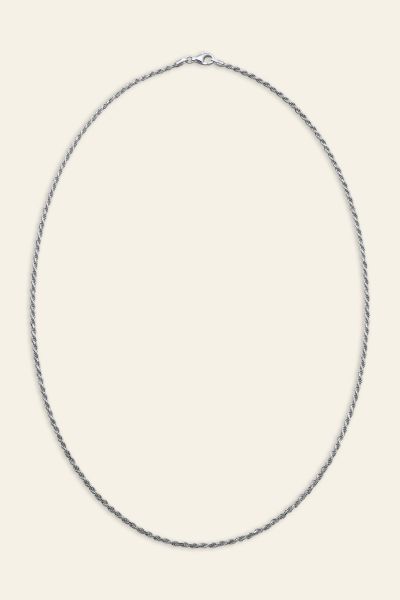 Sterling Silver 1.8mm Diamond Cut Rope Chain
