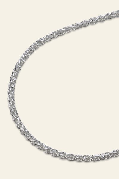 Sterling Silver 1.9mm Spiga Wheat Chain