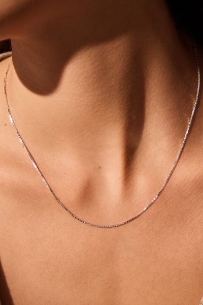 Sterling Silver 1mm Box Chain