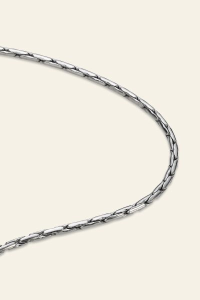 Sterling Silver 2.1mm Rounded Cardano Chain Necklace