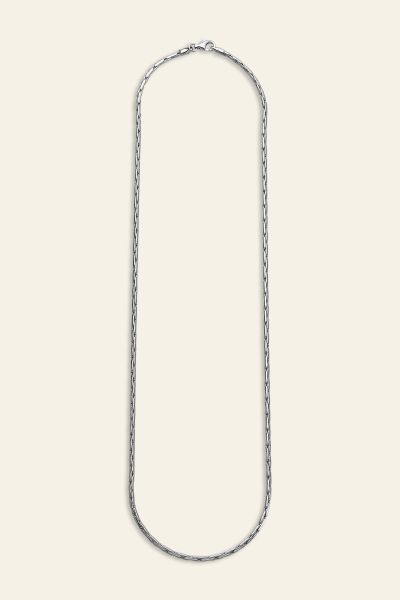 Sterling Silver 2.1mm Rounded Cardano Chain Necklace