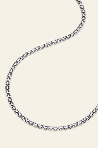 Sterling Silver 2.4mm Bismark Chain Necklace  