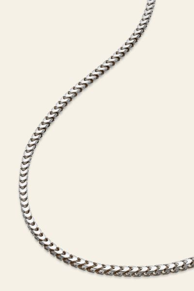 Sterling Silver 2.5mm Franco Chain Necklace 