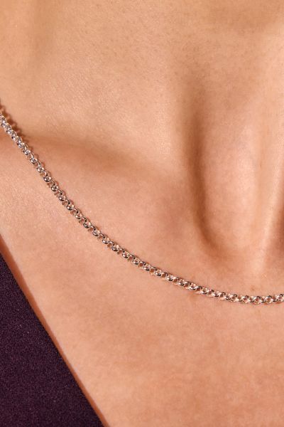 Sterling Silver 2.6mm Belcher Chain Necklace