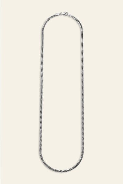 Sterling Silver 2.7mm Diamond Cut Cuban Chain Necklace 