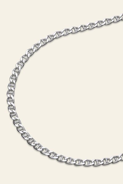 Sterling Silver 2mm Diamond Cut Marina Chain