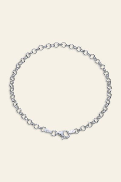 Sterling Silver 3.4mm Belcher Link Bracelet