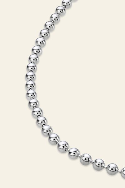 Sterling Silver 3mm Ball Bead Chain Necklace