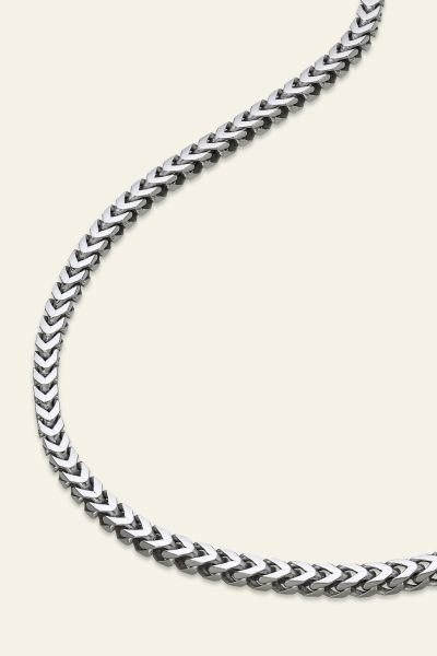 Sterling Silver 3mm Franco Chain Necklace  