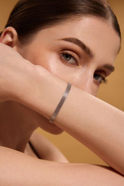 Sterling Silver 5mm Mesh Bracelet 