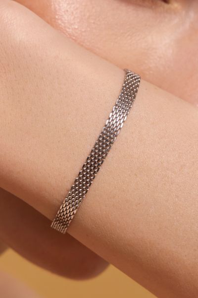 Sterling Silver 5mm Mesh Bracelet 