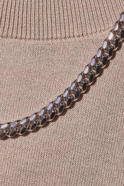 Sterling Silver 7mm Diamond Cut Cuban Chain Necklace 