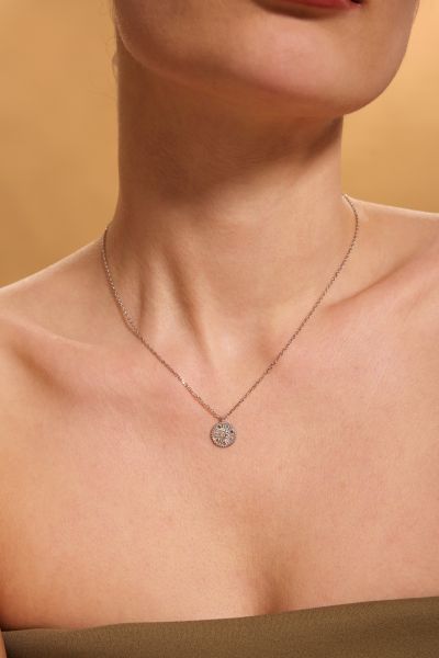 Sterling Silver Amulet Sun Necklace
