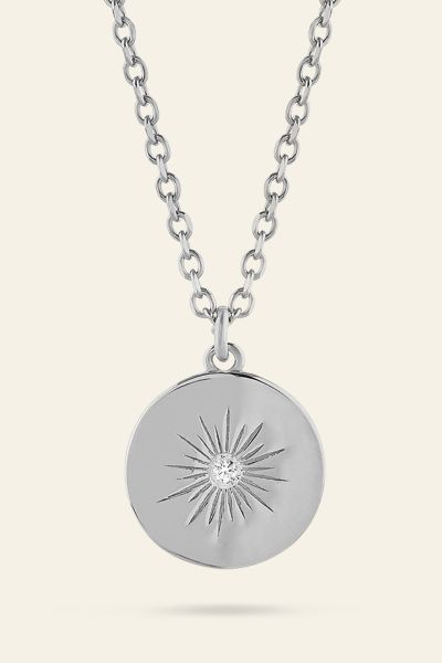 Sterling Silver Amulet Sun Necklace