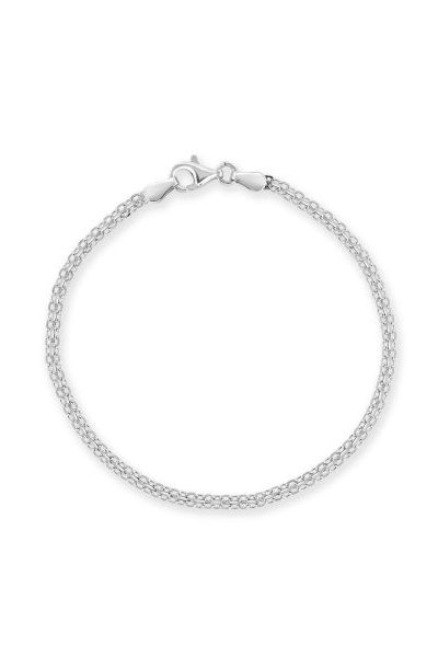 sterling silver bismark bracelet 2.4 mm 