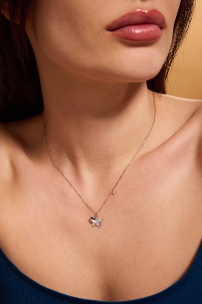 Sterling Silver Butterfly Necklace