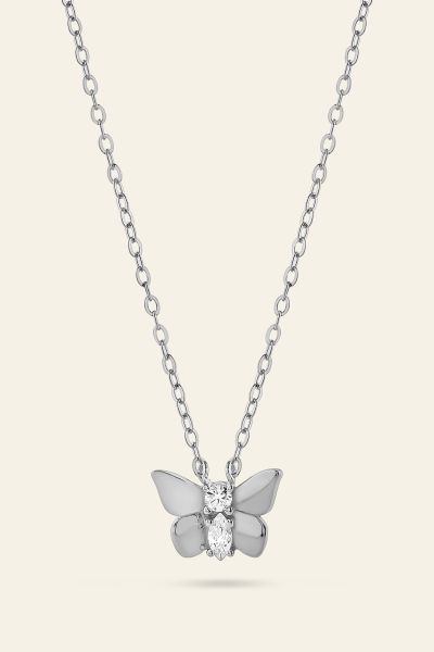 Sterling Silver Butterfly Necklace
