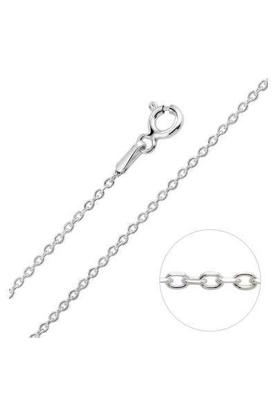 Sterling Silver 1.2mm Diamond Cut Cable Trace Chain
