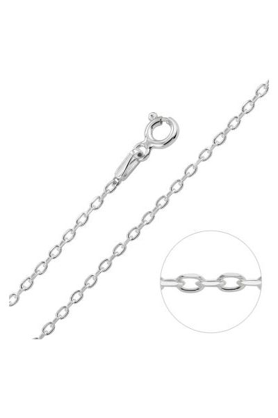 Sterling Silver 1.5mm Diamond Cut Cable Trace Chain