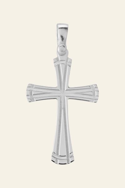 Sterling Silver Byzantine Cross Pendant