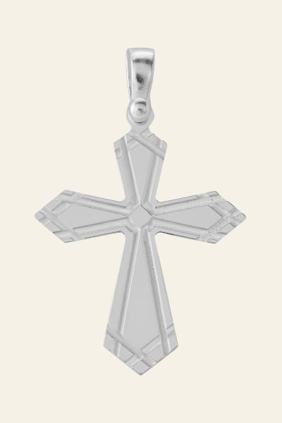 Sterling Silver Cross Byzantine Pendant