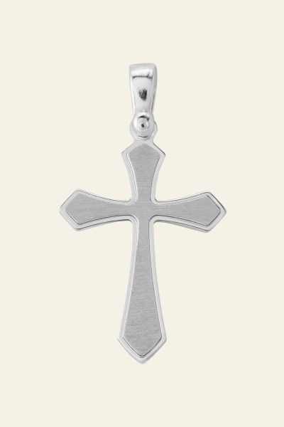 Sterling Silver Byzantine Cross Pendant