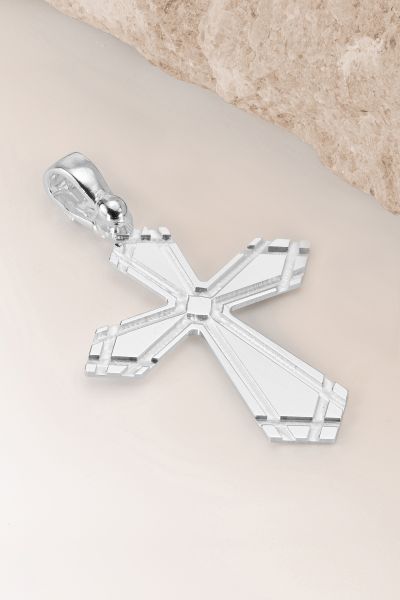 Sterling Silver Cross Byzantine Pendant