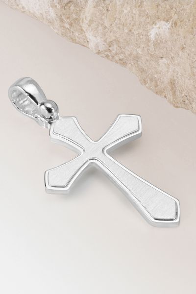 Sterling Silver Byzantine Cross Pendant