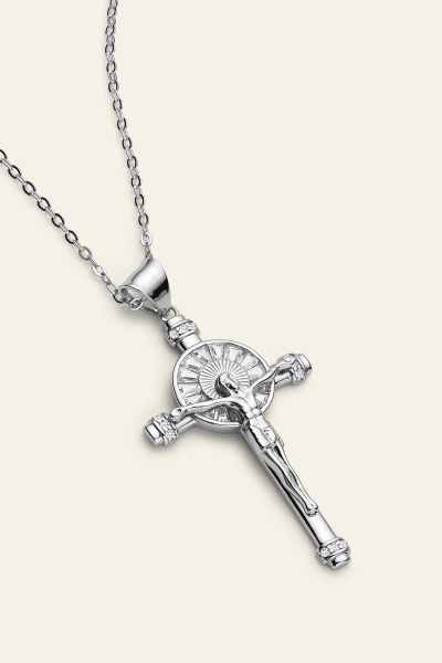 Sterling Silver Crucifix Necklace