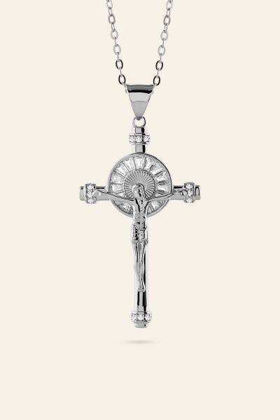 Sterling Silver Crucifix Necklace
