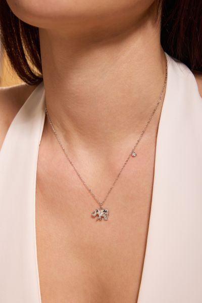 Sterling Silver Elephant Necklace