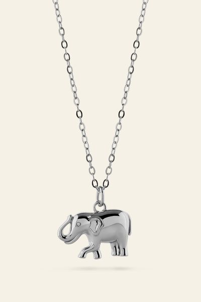 Sterling Silver Elephant Necklace