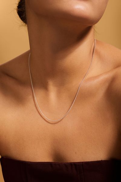 Sterling Silver Fine 1mm Spiga Wheat Chain