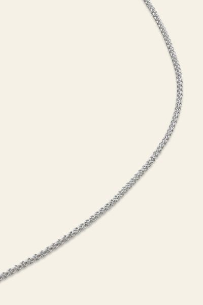 Sterling Silver Fine 1mm Spiga Wheat Chain