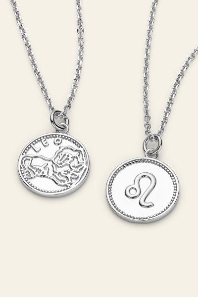 Sterling Silver Leo Zodiac Necklace