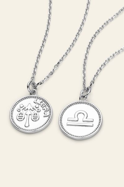 Sterling Silver Libra Zodiac Necklace