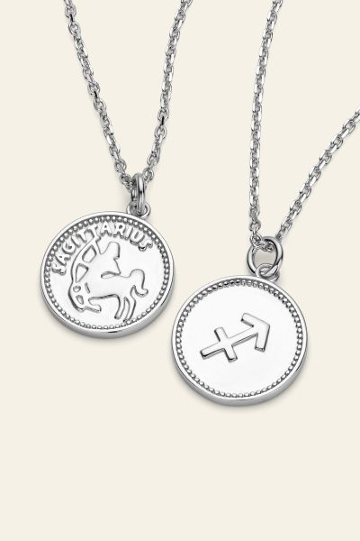 Sterling Silver Sagittarius Zodiac Necklace